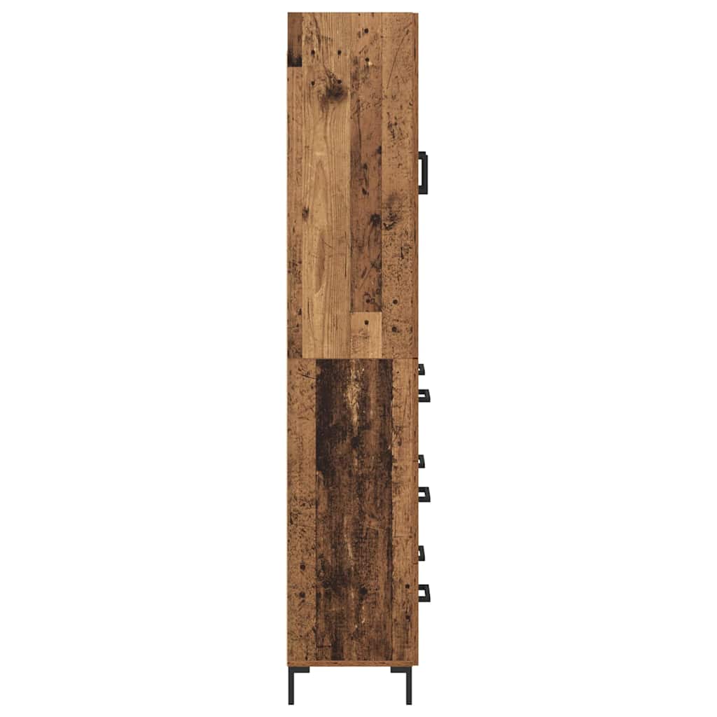 Highboard Παλιό Ξύλο 69,5 x 34 x 180 εκ. Επεξεργασμένο ξύλο