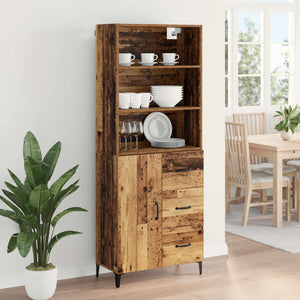 Highboard Παλιό Ξύλο 69,5 x 34 x 180 εκ. Επεξεργασμένο ξύλο - Pakobazaar