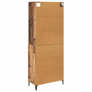 Highboard Παλιό Ξύλο 69,5 x 34 x 180 εκ. Επεξεργασμένο ξύλο - Pakobazaar