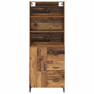 Highboard Παλιό Ξύλο 69,5 x 34 x 180 εκ. Επεξεργασμένο ξύλο - Pakobazaar