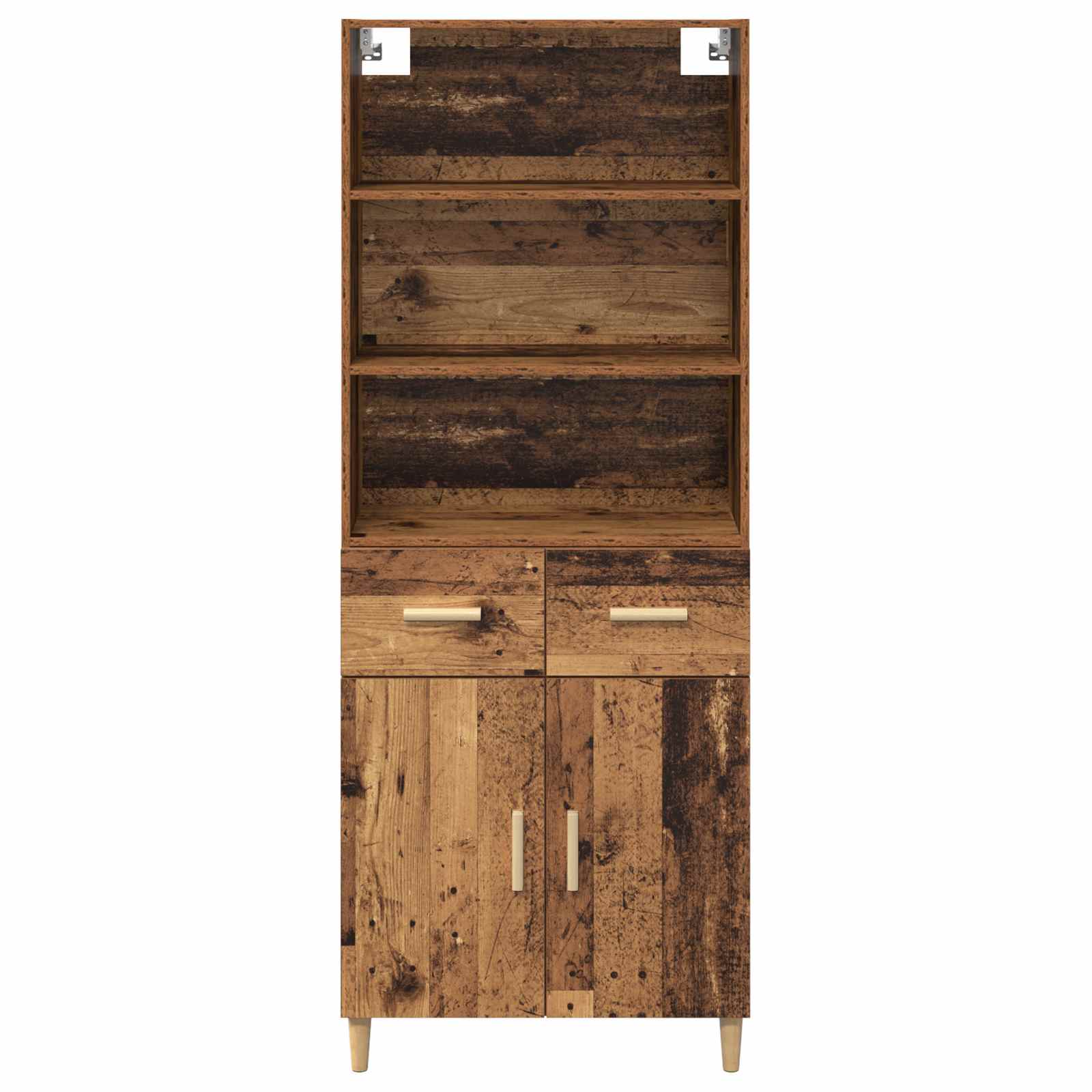 Highboard Παλιό Ξύλο 69,5 x 32,5 x 180 εκ Επεξεργασμένο ξύλο