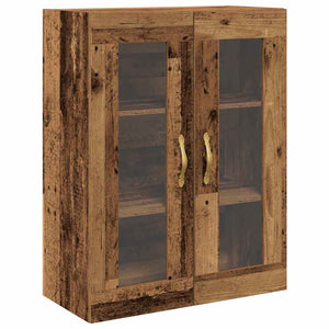Highboard 2 pcs Παλιό ξύλο Επεξεργασμένο ξύλο - Pakobazaar