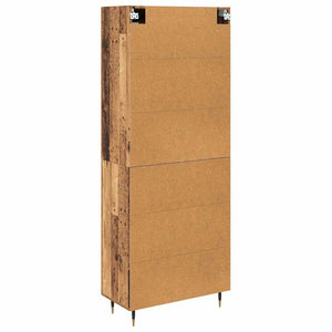 Highboard 2 pcs Παλιό ξύλο Επεξεργασμένο ξύλο - Pakobazaar