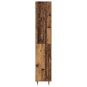 Highboard 2 pcs Παλιό ξύλο Επεξεργασμένο ξύλο - Pakobazaar