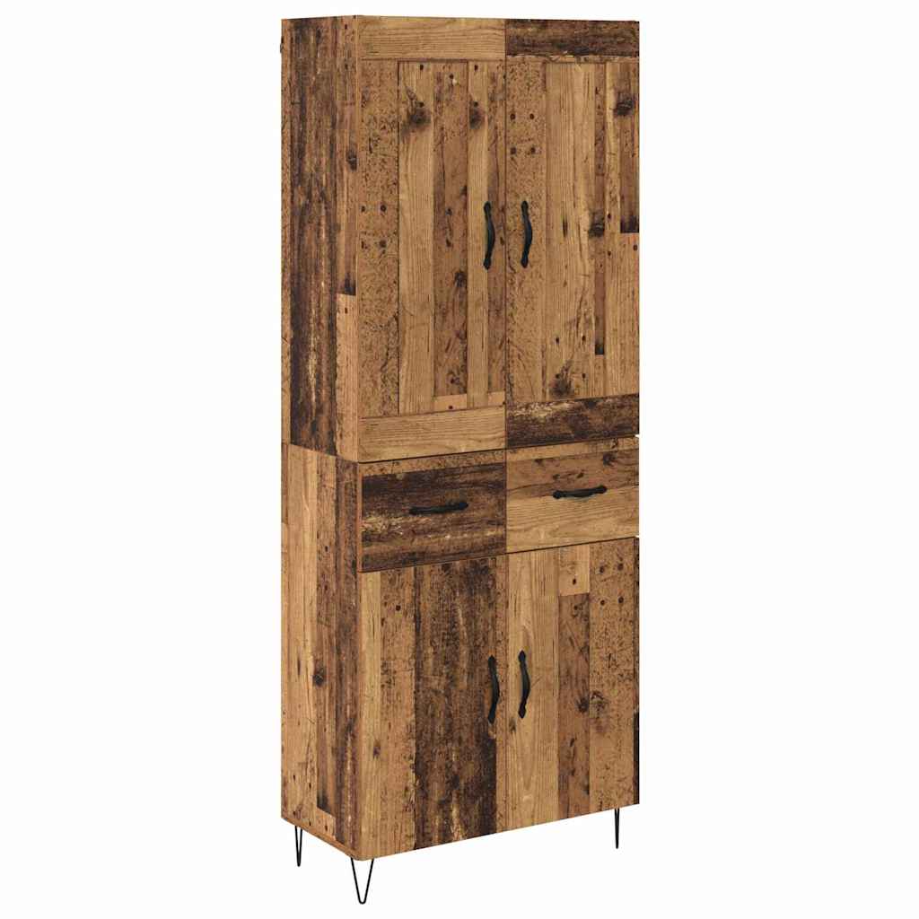 Highboard Παλιό Ξύλο 69,5 x 34 x 180 εκ. Επεξεργασμένο ξύλο - Pakobazaar