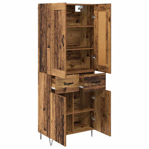 Highboard Παλιό Ξύλο 69,5 x 34 x 180 εκ. Επεξεργασμένο ξύλο - Pakobazaar