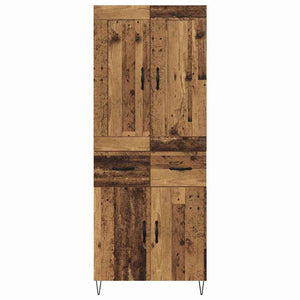 Highboard Παλιό Ξύλο 69,5 x 34 x 180 εκ. Επεξεργασμένο ξύλο - Pakobazaar