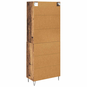 Highboard 2 τμχ. Παλιό ξύλο 69,5 x 34 x 180 εκ.