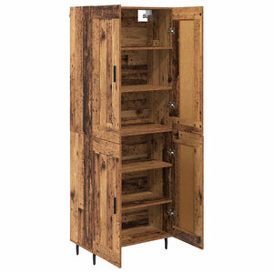 Highboard 2 τμχ. Παλιό ξύλο 69,5 x 34 x 180 εκ.