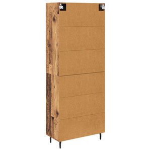 Highboard 2 τμχ. Παλιό ξύλο 69,5 x 34 x 180 εκ.