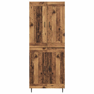 Highboard 2 τμχ. Παλιό ξύλο 69,5 x 34 x 180 εκ.