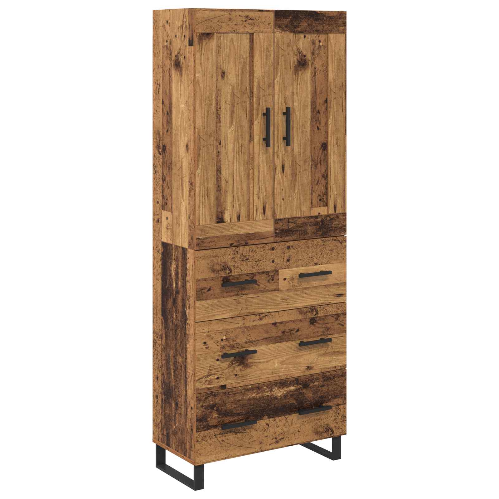 Highboard Παλιό ξύλο 69,5 x 34 x 180 εκ. Επεξεργασμένο ξύλο