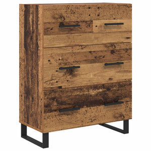 Highboard 2 τμχ. Παλιό ξύλο 69,5 x 34 x 180 εκ.