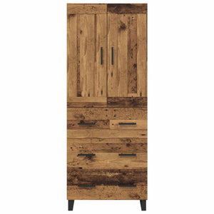 Highboard 2 τμχ. Παλιό ξύλο 69,5 x 34 x 180 εκ.