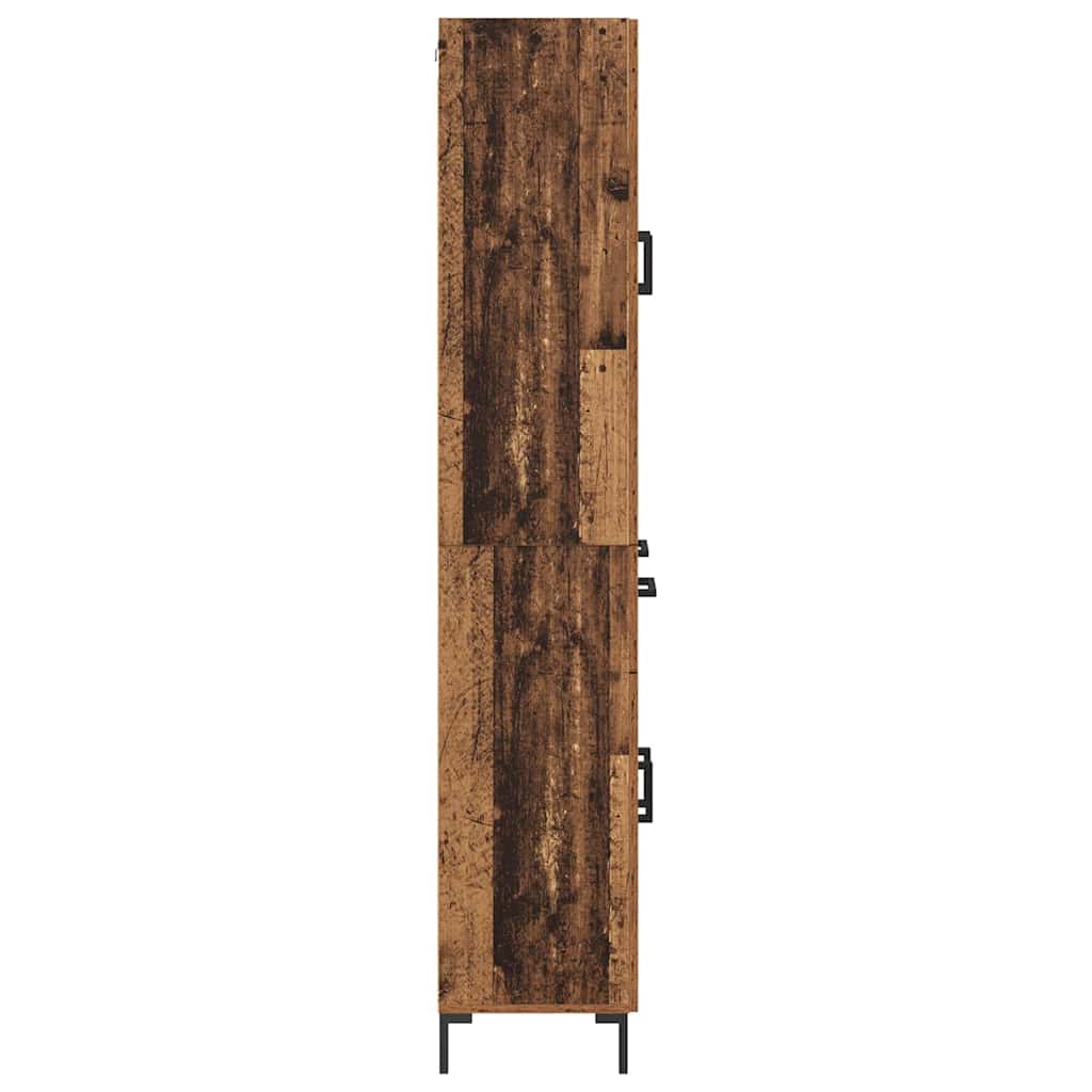 Highboard με συρτάρι 2 pcs Παλιό ξύλο Επεξεργασμένο ξύλο - Pakobazaar