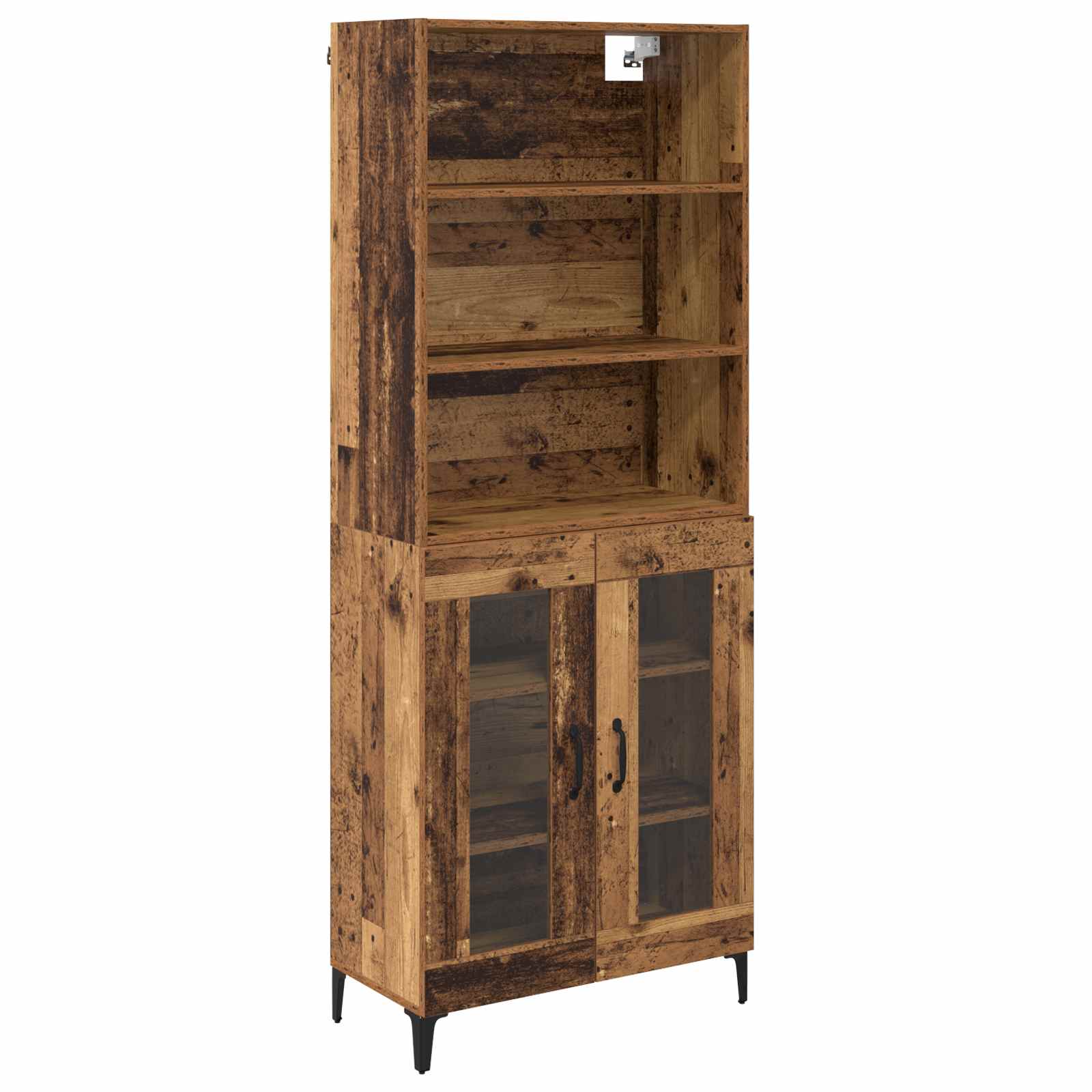 Highboard Παλιό Ξύλο 69,5 x 34 x 180 εκ. Επεξεργασμένο ξύλο