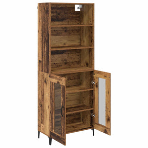 Highboard Παλιό Ξύλο 69,5 x 34 x 180 εκ. Επεξεργασμένο Ξύλο