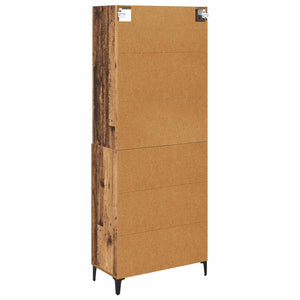 Highboard Παλιό Ξύλο 69,5 x 34 x 180 εκ. Επεξεργασμένο Ξύλο