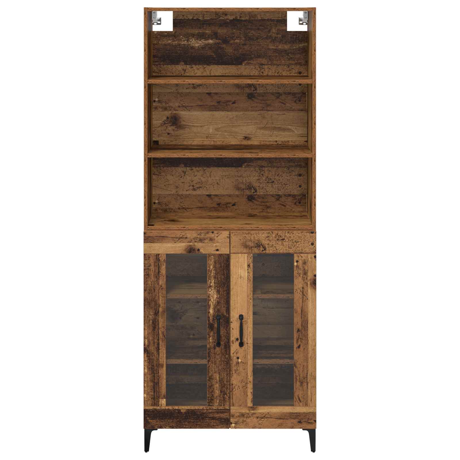 Highboard Παλιό Ξύλο 69,5 x 34 x 180 εκ. Επεξεργασμένο ξύλο