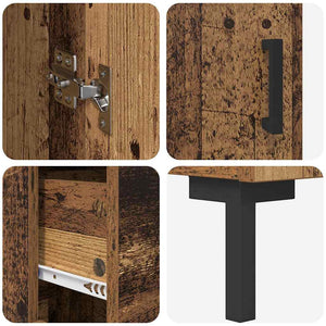 Highboard Παλιό ξύλο 69,5 x 34 x 180 εκ. Επεξεργασμένο ξύλο - Pakobazaar