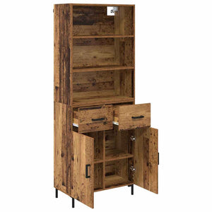 Highboard Παλιό ξύλο 69,5 x 34 x 180 εκ. Επεξεργασμένο ξύλο - Pakobazaar