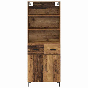 Highboard Παλιό ξύλο 69,5 x 34 x 180 εκ. Επεξεργασμένο ξύλο - Pakobazaar
