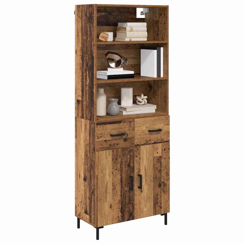 Highboard Παλιό ξύλο 69,5 x 34 x 180 εκ. Επεξεργασμένο ξύλο - Pakobazaar