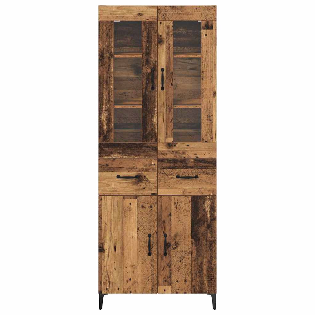 Highboard Παλιό Ξύλο 69,5 x 34 x 180 εκ. Επεξεργασμένο ξύλο