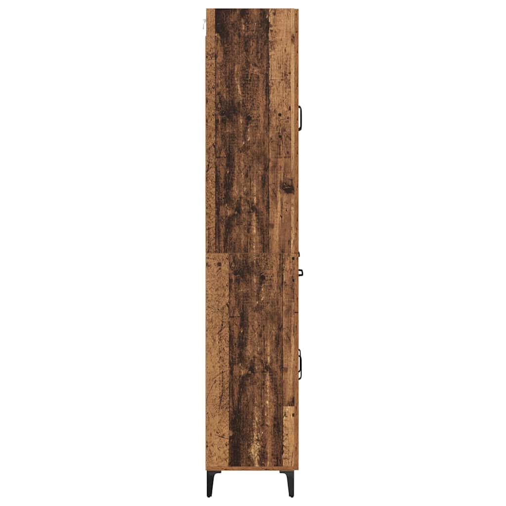 Highboard Παλιό Ξύλο 69,5 x 34 x 180 εκ. Επεξεργασμένο ξύλο