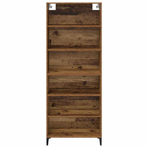 Highboard Παλιό Ξύλο 69,5 x 34 x 180 εκ. Επεξεργασμένο ξύλο - Pakobazaar