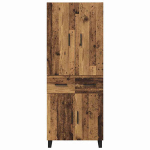 Highboard 2 τμχ. Παλιό Ξύλο 69,5 x 34 x 180 εκ.