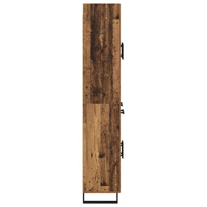 Highboard 2 τμχ. Παλιό Ξύλο 69,5 x 34 x 180 εκ.