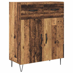 Highboard 2 τμχ. Παλιό ξύλο 69,5 x 34 x 180 εκ.