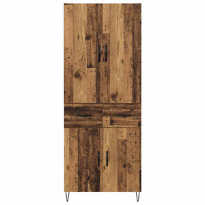 Highboard 2 τμχ. Παλιό ξύλο 69,5 x 34 x 180 εκ.