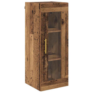 Highboard 2 τμχ. Παλιό Ξύλο 34,5 x 34 x 180 εκ.
