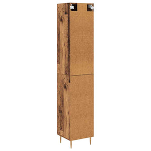 Highboard 2 τμχ. Παλιό Ξύλο 34,5 x 34 x 180 εκ.