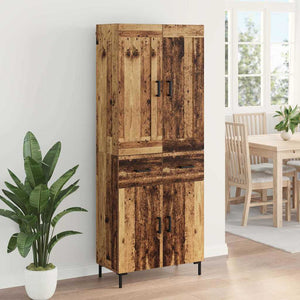 Highboard 2 τμχ. Παλιό Ξύλο 69,5 x 34 x 180 εκ.