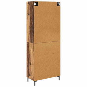 Highboard 2 τμχ. Παλιό Ξύλο 69,5 x 34 x 180 εκ.