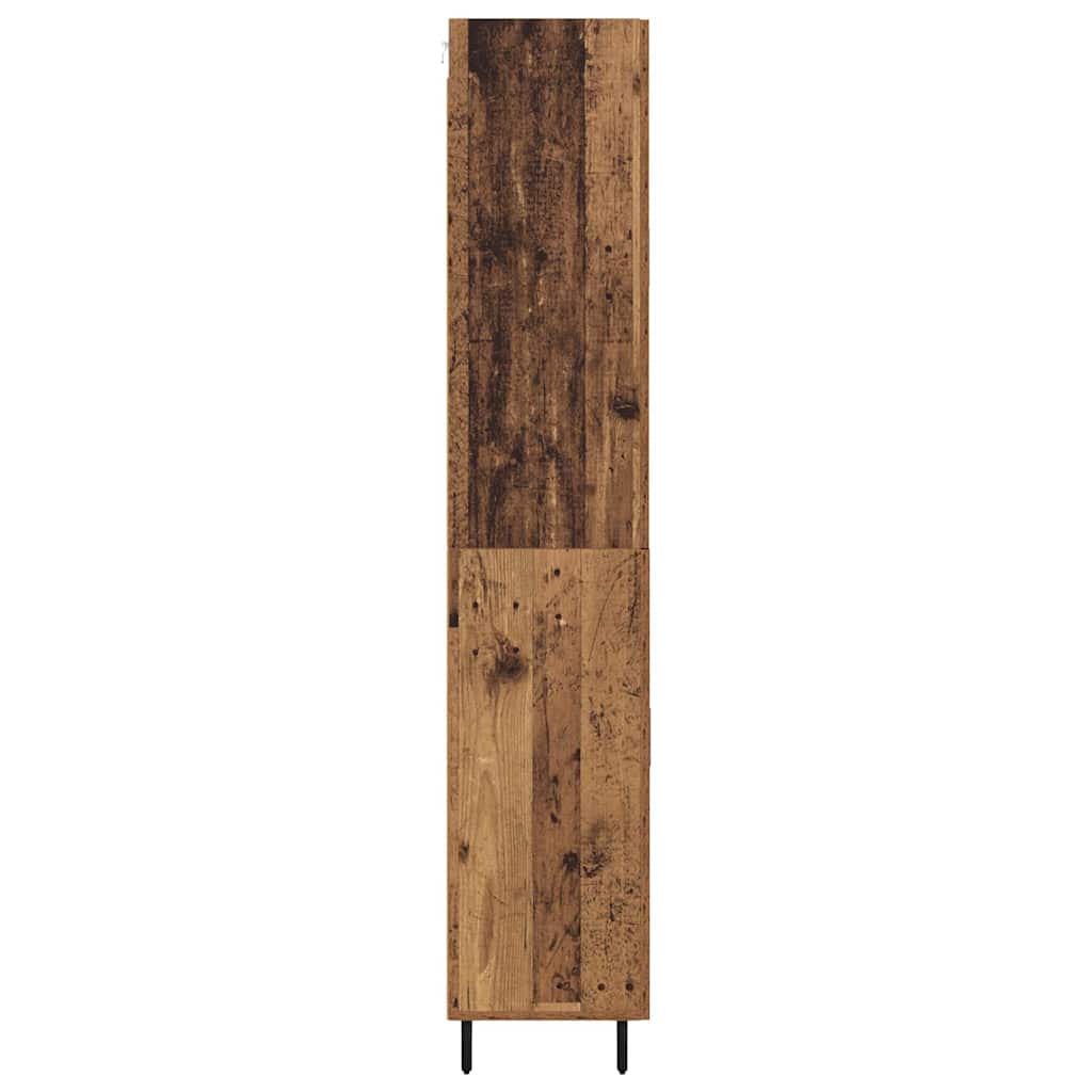 Highboard με συρτάρι 2 pcs Παλιό Ξύλο Επεξεργασμένο ξύλο - Pakobazaar