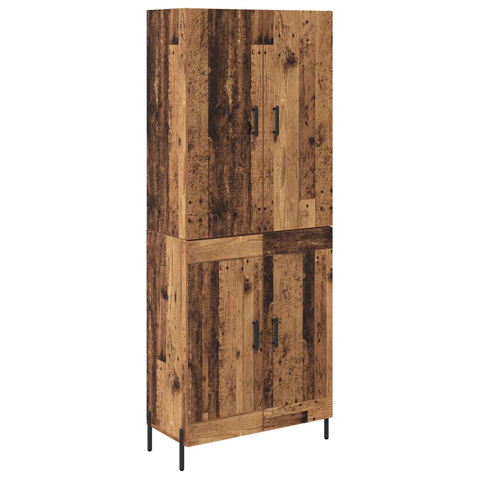 Highboard Παλιό Ξύλο 69,5 x 34 x 180 εκ. Επεξεργασμένο ξύλο