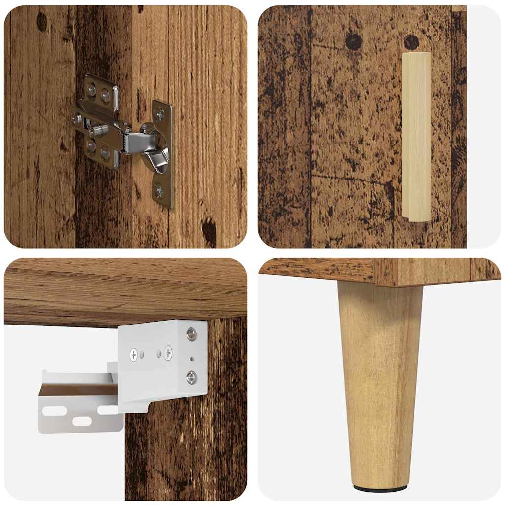 Highboard Παλιό Ξύλο 69,5 x 34 x 180 εκ. Επεξεργασμένο ξύλο