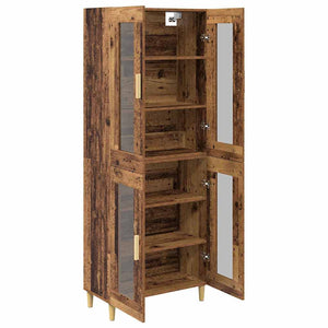 Highboard Παλιό Ξύλο 69,5 x 34 x 180 εκ. Επεξεργασμένο Ξύλο