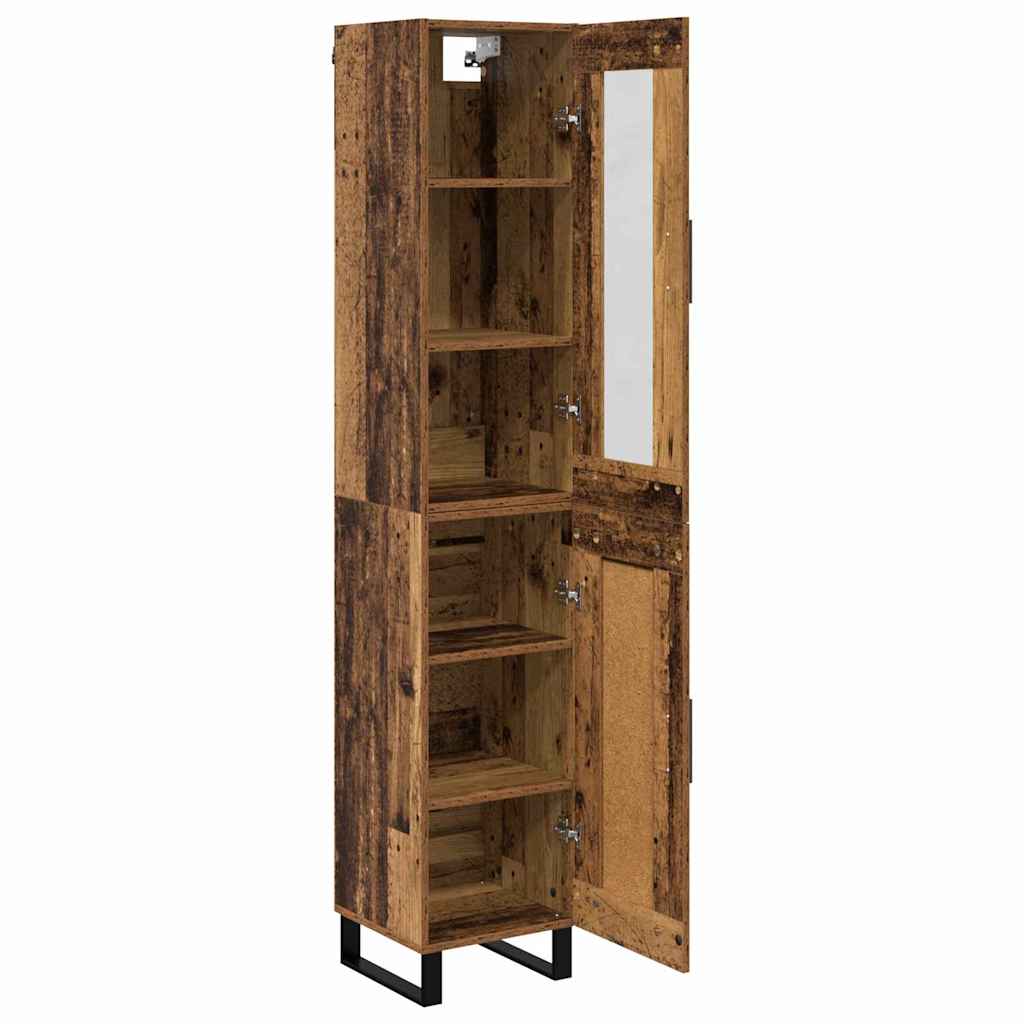 Highboard Παλιό Ξύλο 34,5 x 34 x 180 εκ. Επεξεργασμένο ξύλο - Pakobazaar