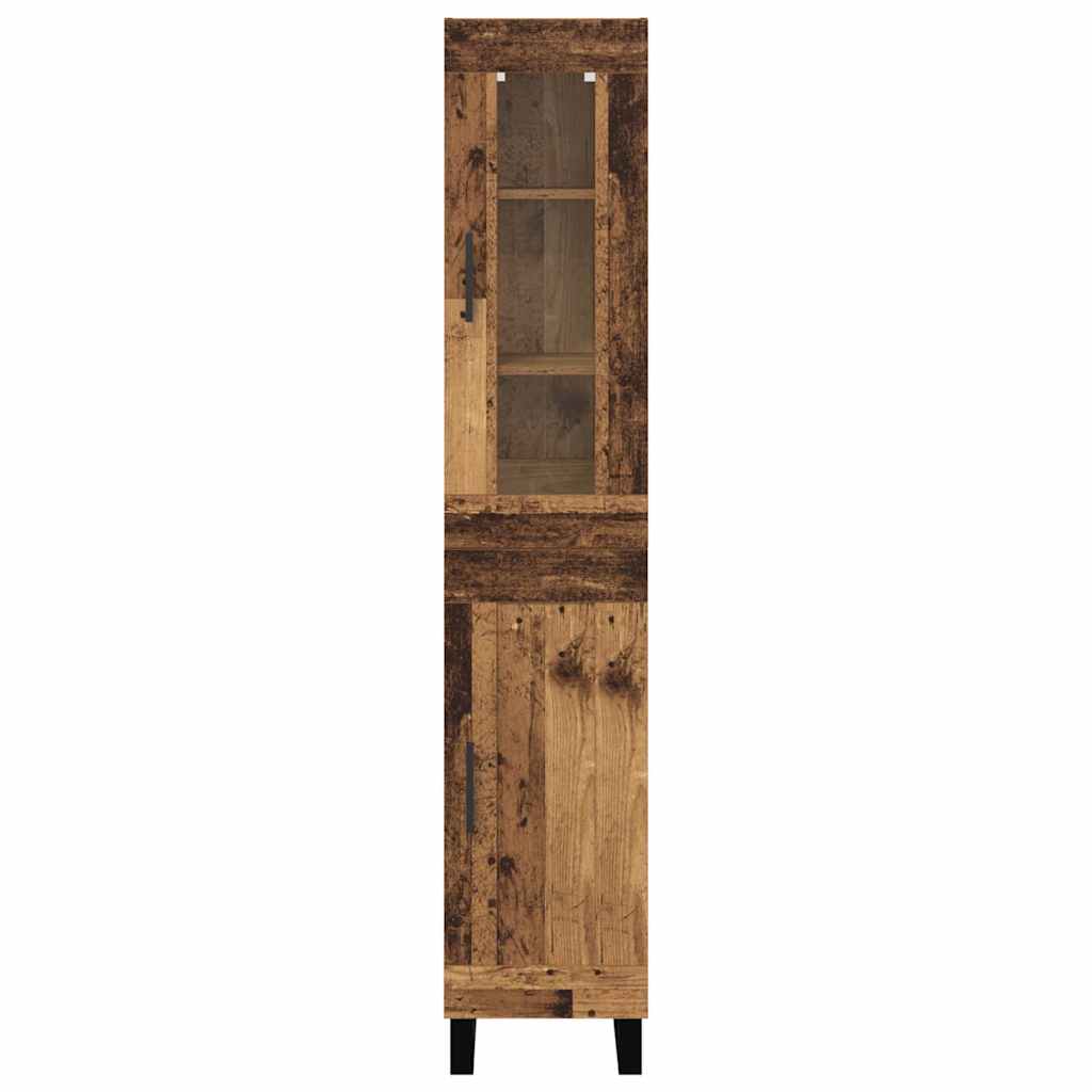Highboard Παλιό Ξύλο 34,5 x 34 x 180 εκ. Επεξεργασμένο ξύλο - Pakobazaar