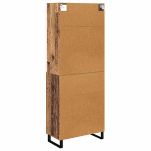 Highboard 2 τμχ. Παλιό ξύλο 69,5 x 34 x 180 εκ.