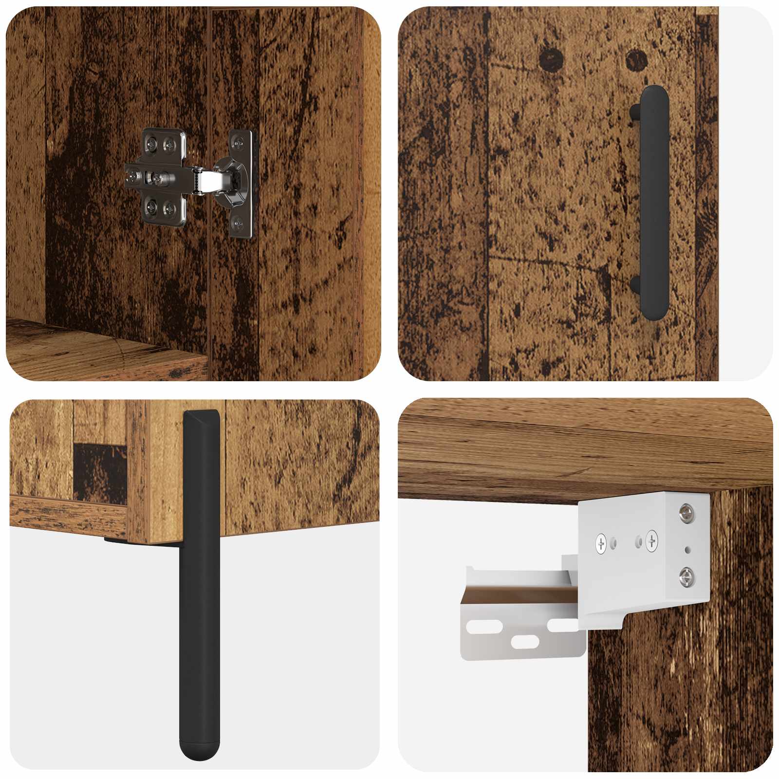 Highboard Παλιό Ξύλο 69,5 x 34 x 180 εκ. Επεξεργασμένο ξύλο