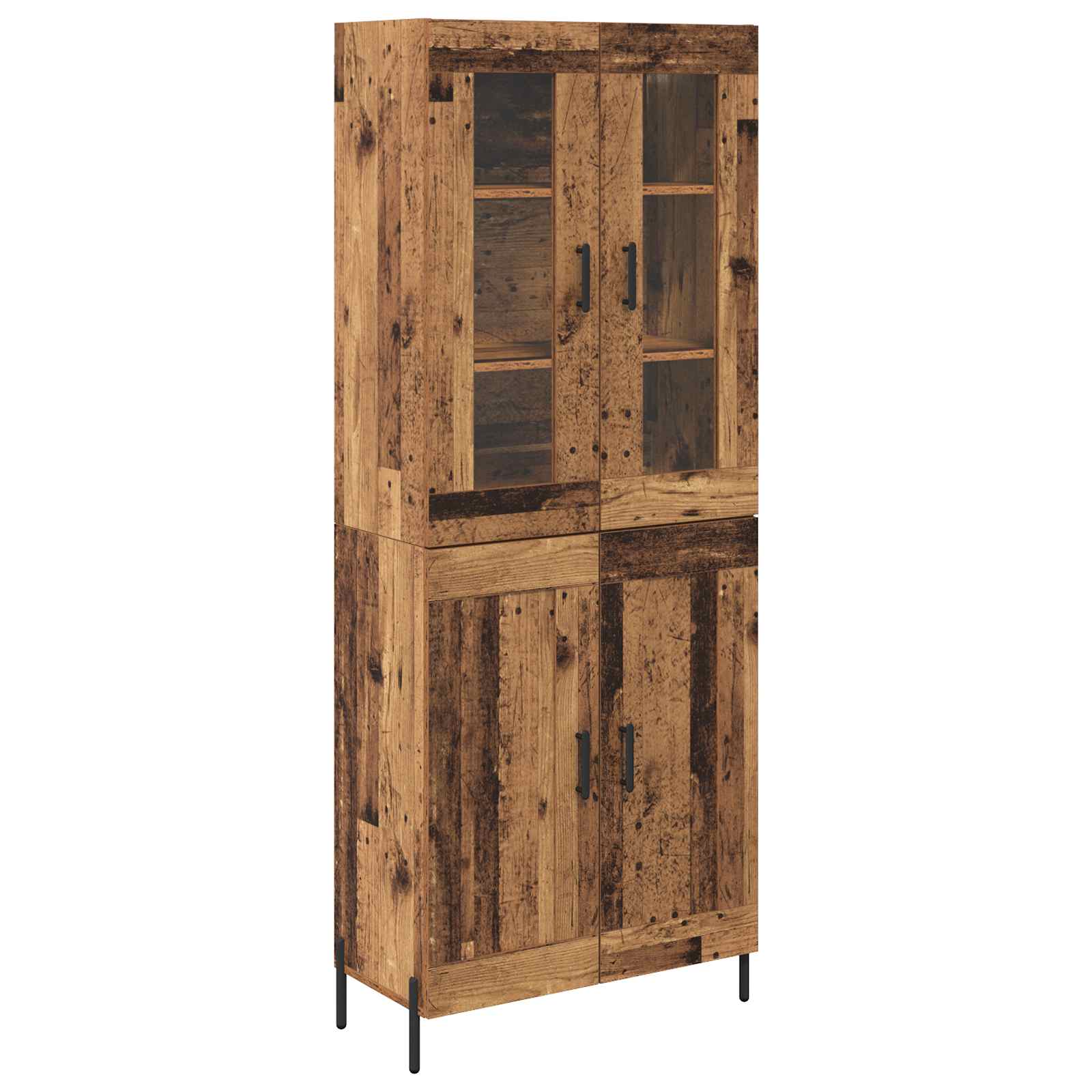 Highboard Παλιό Ξύλο 69,5 x 34 x 180 εκ. Επεξεργασμένο ξύλο