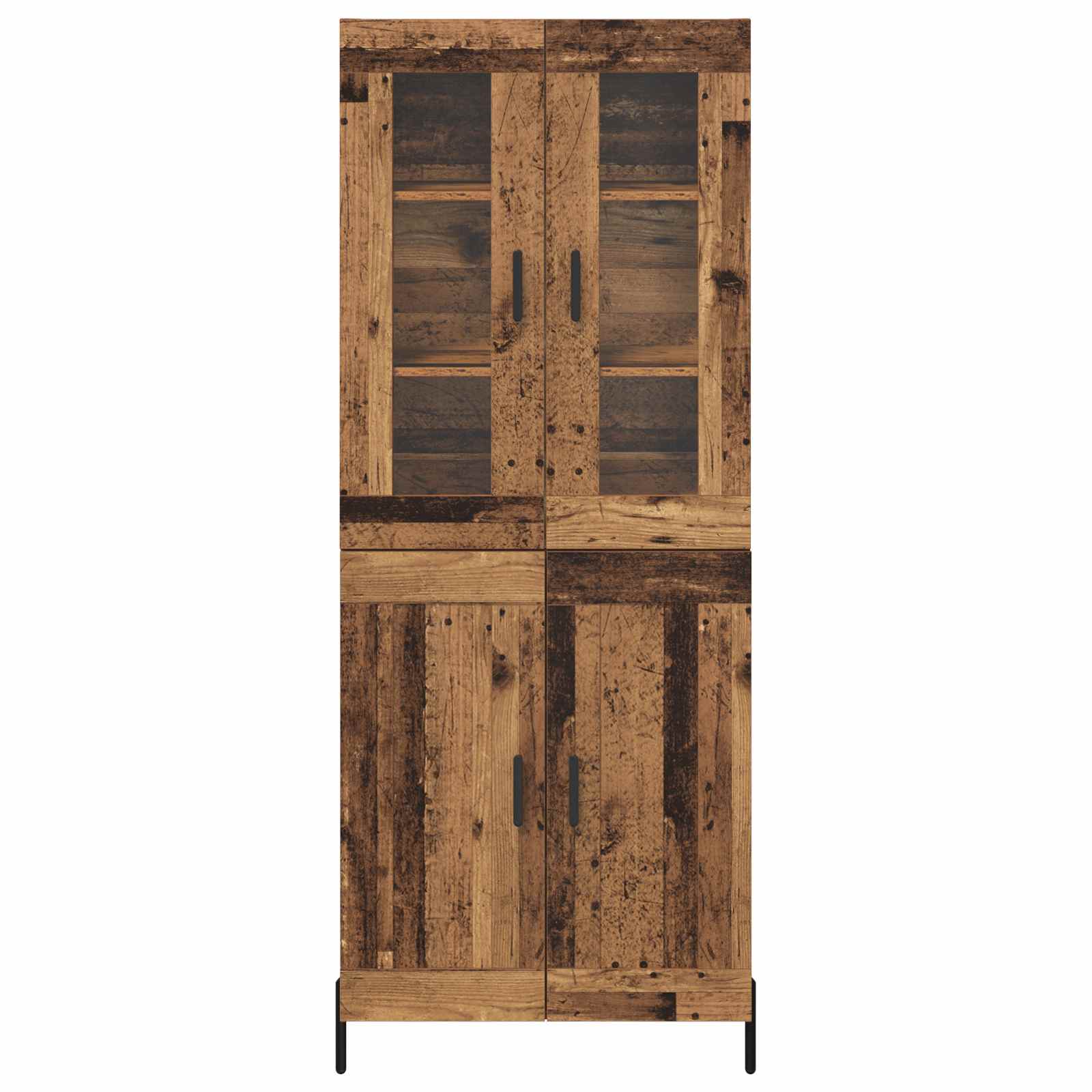 Highboard Παλιό Ξύλο 69,5 x 34 x 180 εκ. Επεξεργασμένο ξύλο