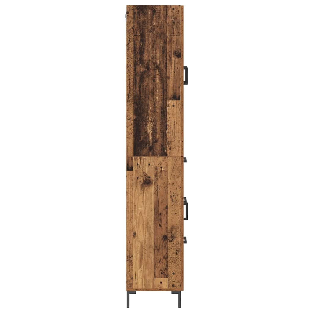 Highboard με συρτάρι 2 pcs Παλιό ξύλο Επεξεργασμένο ξύλο - Pakobazaar