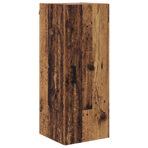 Highboard Παλιό Ξύλο 34,5 x 34 x 180 εκ. Επεξεργασμένο Ξύλο